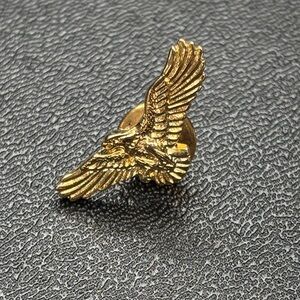 Gold Tone Eagle Lapel Pin